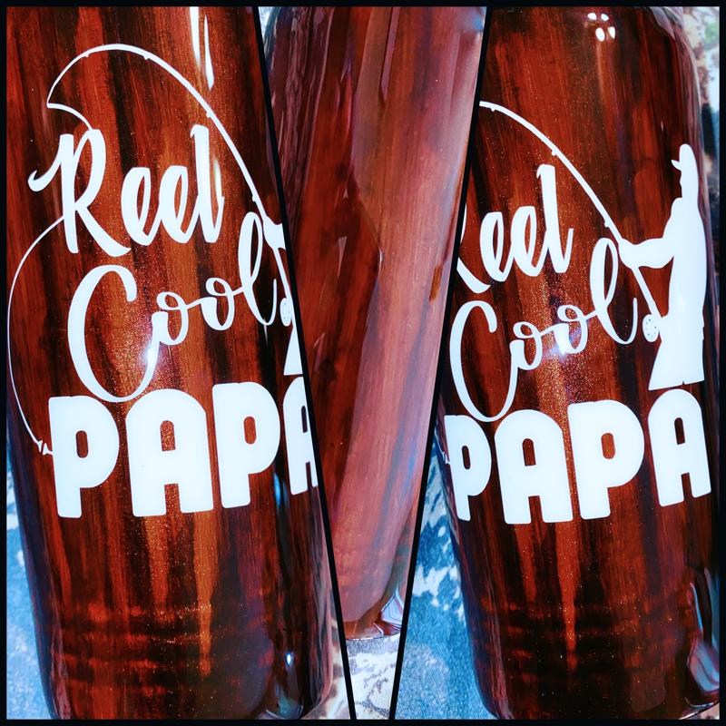 Papa Wood Grain tumbler